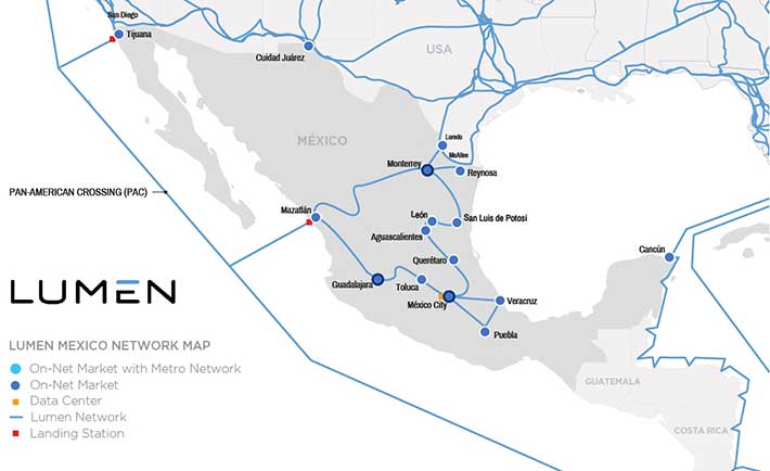 Lumen amplía su red de fibra óptica en México 