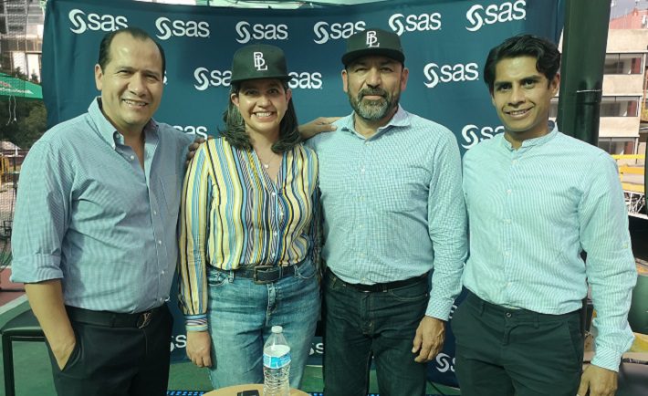 Equipo de SAS en la presentación de The Batting Lab en México.